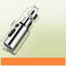 360 Grad drehbarer Wasserhahn Perlator, universeller Spülbecken Anti-Spritz Filter, multifunktionaler Küchen- & Badezimmer Wasserhahn Verlängerer, aus Kunststoff und Messing, 3 Strahlmodi spritzwassergeschützt, Badezimmer Dekoration Herbstdekoration Rückkehr zur Schule