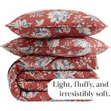 Full/Queen Quilt Bedding Set, Microfiber Quilts Queen Size, Coverlet, Stain & Pet Hair Resistant Bedding, Full Size Bedspread With 2 Pillow Shams, Bone, 2025 - 35 - 詹姆士一世時期柳樹紅 - 查看 6