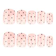 24pcs Nails Press On White Polka Dots False Nails Short Fake Nails Almond Shape Press On Nails Manicure Set Includes 1sheet Adhesive Tabs & 1pc Mini File Perfect For Everyday Wear, Elegant & Fashion Fairy Accessories, Nails Press On, Christmas & New Year Nails, For Holiday, Party, , Christmas Decoration Nails - Nhiều màu 3 - Xem 3