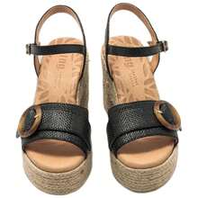 Mustang Sandales à plateforme 59607-C55986 pour Femmes couleur Noir - Noir - Voir 2