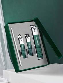 Conjunto de cortadores de unhas portáteis de aço inoxidável de alta qualidade, com lâminas afiadas, corte preciso e estrutura robusta, adequados para aparar unhas das mãos e dos pés, cortadores de unhas retos e diagonais, ferramentas para nail art, kit profissional quatro em um para cuidados com as unhas - conjunto completo de manicure e pedicure com ferramentas, cortadores de unhas, lixas e estojo de armazenamento - kit de cuidados pessoais para viagens ou uso doméstico, conjunto de manicure, viagens, presentes de Natal.