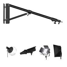 Brazo de Montaje en Pared para Estudio de Fotografía Luces Estroboscópicas de Video Longitud Máxima 53.9 pulgadas / 137 cm Giratorio Horizontal y Vertical - 100 centímetros - Ver 1