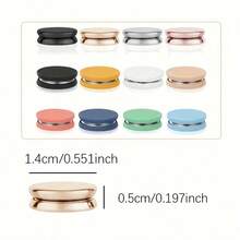 1/2/4 Cặp Khóa nam châm hình viên nang phẳng - Khóa nam châm mạnh, Thích hợp cho túi da, Khóa nút ẩn, Thiết kế liền mạch, Nhiều màu sắc, Bền và thời trang, Phụ kiện may vá, Thích hợp sử dụng hàng ngày - Nhiều màu - Xem 12