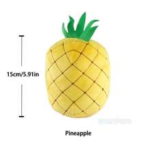 毛绒水果蔬菜玩具 - 大蒜、草莓、西兰花、西瓜、南瓜，柔软填充玩偶，婴儿益智玩具，幼儿园教学道具，家居装饰 - 彩色 - 查看 20