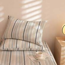 Tan Gingham Grid Duvet Cover Queen 3 Pieces Beige Plaid Duvet Cover 100% Washed Cotton Boho Plaid Comforter Cover With 2 Pillowcases Farmhouse Checkered Gingham Bedding Set Queen,  & Retro Style - 07#藍色條紋 - 查看 9