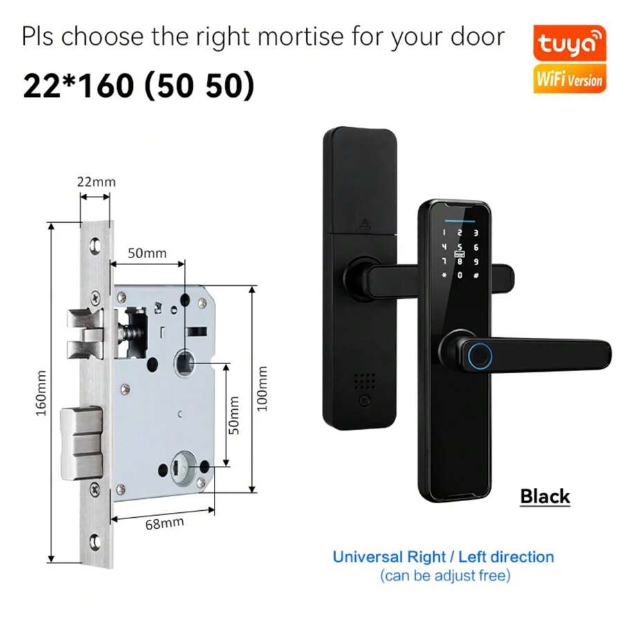 YRHAND Mexico Local Fast Smart Locks For WiFi Doors Or Ttlock Door Lock Home - K7 TY 160 - 查看 1