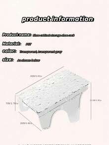 1pc Double Layer Shoe Rack, PET Wavy Pattern Shoe Organizer, Space Saving Shoe Storage Solution - Multicolor - View 6