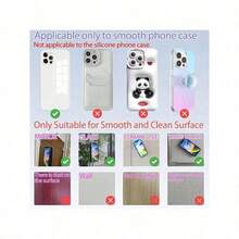 1个双面硅胶吸盘手机壳支架，硅胶八爪吸盘手机支架，免提手机配件，强力吸盘支架，适用于自拍和视频（28颗粒），兼容、安卓手机，生日礼物，送给家人、朋友的礼物，浴室手机支架，手机支架，粘性支架 - 彩色 - 查看 6