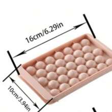 塑料冰格，圆形冰模，适用于冰箱，冰球运动爱好者的理想厨房工具配件