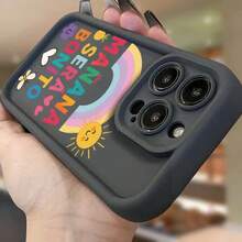 [Teléfono] Funda con diseño de piña, corazón y escalera, compatible con 14 Pro, 13 SE (2022), 12, 11, 6S Plus, 15, 8, XS, 6 (2020), 5, XR y X. Diseño con forma de corazón, material suave de silicona. - Colores mixtos 1 - Ver 7