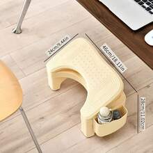 1PC Multi-Functional Footstool & Bag Holder: Standard Model Footstool / Bag Holder Footstool / Adjustable Model Footstool. It's Easy To Clean With A Non-Slip Design, Suitable For Home, Office, Entryway Shoe Changing And Bathroom Use.
