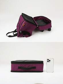 大容量可扩展带轮可折叠旅行行李袋，多功能随身行李，商务旅行、校园出行、男女通用旅行包、行李袋、旅行包、过夜包、耐用旅行收纳包、邮轮旅行必备、度假必备，男女皆宜