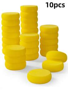 1/5/10pcs Ceramic Foam Sponges, Suitable For DIY - Round Shape, Highly Absorbent, Ideal For Coloring And Cleaning - Multicolor - View 7