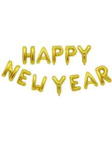 16Pcs 16-Inch Gold 2026 Happy New Year's Eve Party Decorations Winter Happy New Year Celebration Aluminum Foil Balloon Atmosphere Making Decorations - Multicolor - View 11