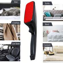 Cepillo multifuncional para eliminar pelo de mascotas y ropa – Rodillo electrostático de alta eficiencia para la eliminación de pelo, apto para pelo de perro y tejidos.