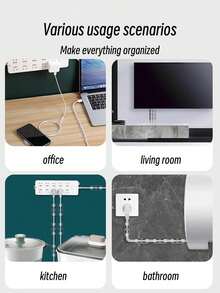 20/40pcs Self-Adhesive Cable Clips Finisher Wire Clamp Sticky Clear Cable Clip Management Organizer Drop Wire Holder For TV Cable Desktop Home Office