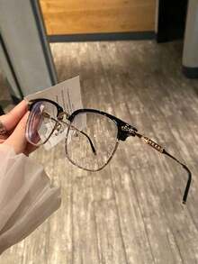 Luxurious And Elegant Reinstallation Manufacturing Court Style Blue Light Glasses,Blue Light Glasses For Woman Men Safety Glasses  Glasses Protection Computer Gaming Glasses Women Cute Light Weight Red Frame Oversized Non Prescription Small Face Square Cat Eye Reduce Eye Fatigue On Computers, TVs, Phones, And Games, Suitable For Computer Lense Screen Protector Plain Glasses Clear Lens Glasses Blue Light Light Blocking Glasses Blue Light Glasses Light Glasses For For Women Men Light Glasses For Glasses For Women 99 Blue Light Glasses For Woman Blue Light Glasses Women/Men, Fashion Round Frame UV Ray Filter Computer Gaming Glasses Computer Glasses - Anti Eyestrain & UV Glare Protection Anti Glare - Vàng - Xem 5