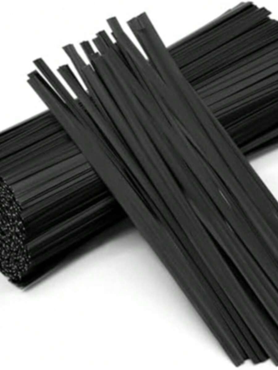 400 Pcs Twist Ties For Bags 5" Cable Ties Bag Twist Ties For Cord Twist Bread Ties Reusable Black Plastic Coated Ties Heavy Duty Bread Ties Twist Wire Ties For Household And Office Use - Black - View 1