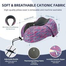 Travel Pillow With Extra Large Hood For Airplane Long Flights Privacy And Comfort Memory Foam With Skin-Friendly Cover For Road Trip HeadandNeck Support For Plane Office Cars Sleeping And Rest Colorful Gift - 豐富多彩的 - 查看 7