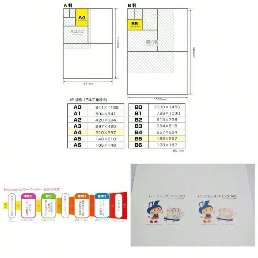 カラーペーパー ナ - 3301 A4厚口 100枚 しろ - 01:しろ - チェックする 1