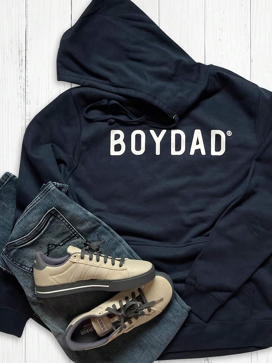 Boydad® Hoodie Navy, Boy Dad Hoodie, Boy Dad Gift, Boydad, Dad Of Boys, Dad Of Boy, Gift For Dad, Dad Shirt, Sweatshirt - 款式1 - 查看 1