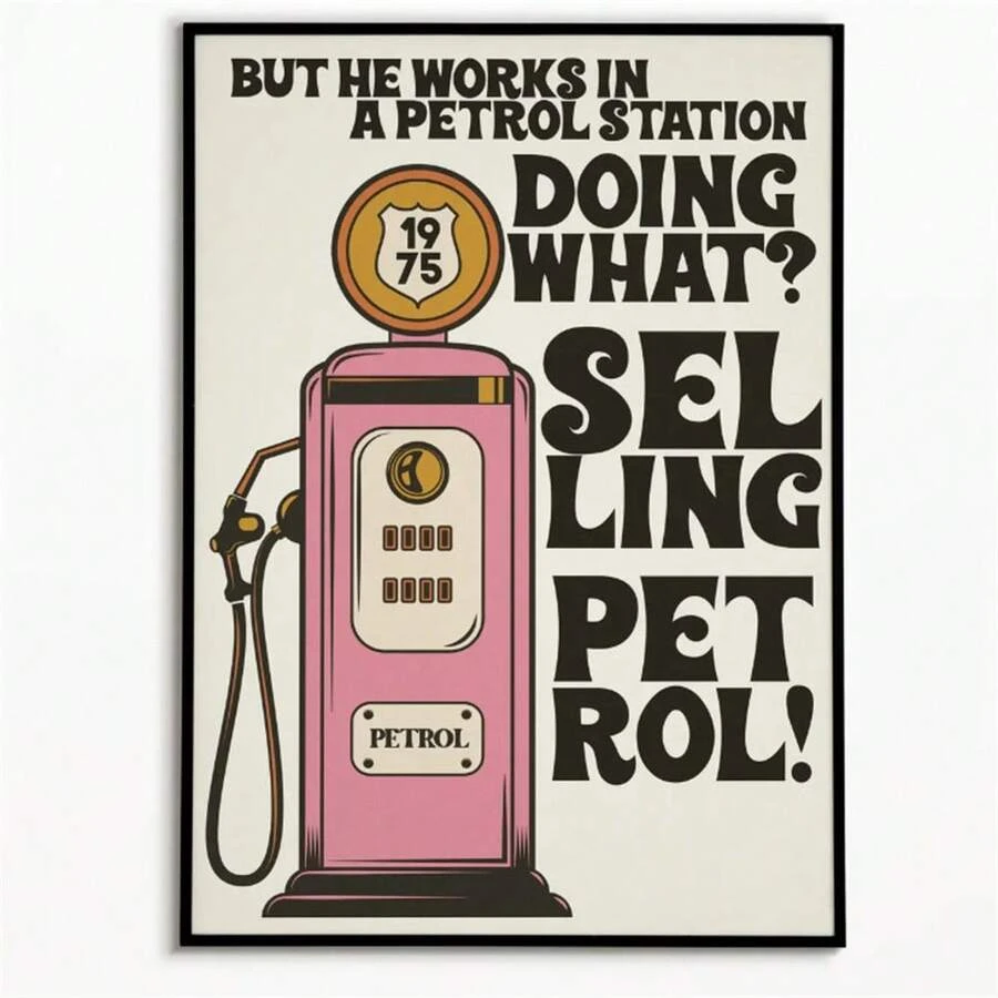 1pc The 1975 Inspired Music Print: Indie Rock Gig Posters Canvas Painting Wall Arts Room Home Decoration Unframed - Multicolor - View 1