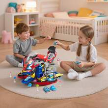 Motorcycle Engine Toy, 25 Pieces, Motorcycle Mechanic Toy With Removable Parts, Lights & Sounds, Simulated Riding & Track Racing, Kids Mechanic Workshop Set For Toddler 3 Years And Up, Red - Red - View 1