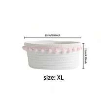 Mehrstufiger Seil gewebter Aufbewahrungskorb für Zuhause, Schreibtisch für Stifte, Taschentücher, Süßigkeiten, Snacks, Spielzeug, Unordnung Organizer, Bad, Schlafzimmer, Kosmetik, Make-up Organisation