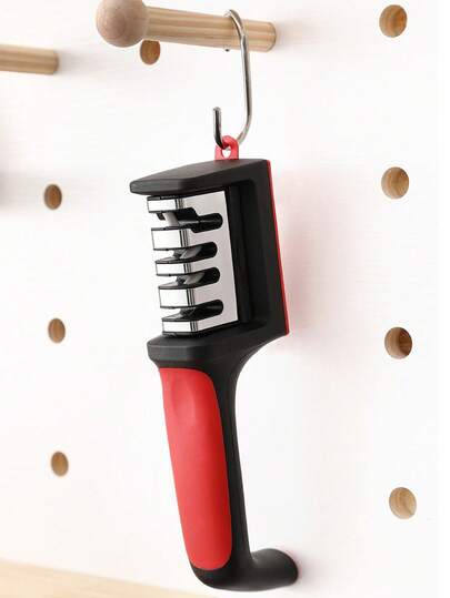 1pc Multi-Function 3-Stage Manual Knife Sharpener, Tungsten Steel Kitchen Knife Sharpening Tool