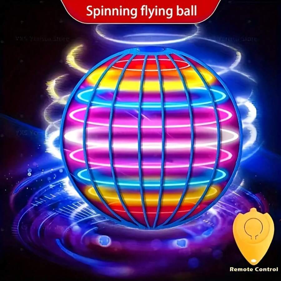 Rotating Anti-Gravity Rebound Flying Toy, USB Interface, LED Lights That Light Up When Motion Is Detected, Floating Flying Ball Toy. The Lightweight Rotating Ball Is Suitable As A Gift For Boys, Girls And Teenagers For Outdoor Activities, And It Doesn't Require Batteries. - 1 CÁI - Xem 1