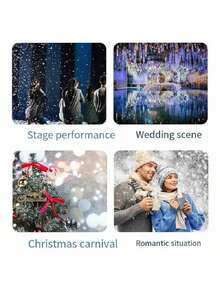 1pc/4pcs Bagged Artificial Snow Powder, Water-Activated Expanding Fake Snow, Snowflake Christmas Snow Powder, Realistic Artificial Snow Powder, 50g/100g/300g Dry Snowflakes, Reusable, Suitable For Multiple Scenes, Photography, Party, Random Packaging Color, Dry Snowflakes For Gift Box Filler - Multicolor - View 5