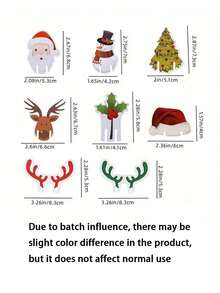 40 Stücke Weihnachts-Weinglas-Platzkarten-Halter, Papier-Karten mit Feiertags-Mustern, Rentier- & Weihnachtsmann-Hut-Deko, Geschirr für Feiertags-Zusammenkünfte, saisonale Dekorationen, Weihnachtsparty-Zubehör