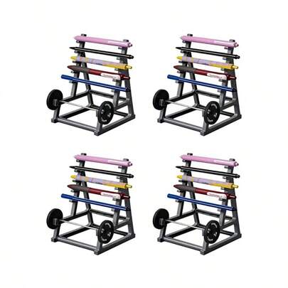 4pcs Creative Dumbbell Pen Holder Organizer Squat Rack Pen Holder For Desk Fun Desktop Accessories For Office Fitness And Weightlifting Fans Mini Plastic Weight Rack Pencil Holders