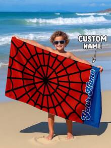 Personalized Kids Beach Towel, Summer Birthday Gift, Summer Vibe, Girls Beach Trip, Customized Beach Towel, Swimming Pool, Beach Decor - Multicolor - View 10