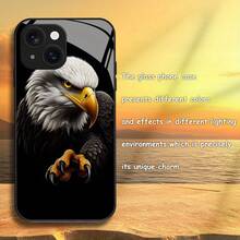 Funda de Teléfono de Nuevo Diseño Ojo de Águila de Moda, Compatible con iPhone 16/16 Plus/16 Pro/16 Pro Max/15/15 Plus/15 Pro/15 Pro Max/14/14 Plus/14 Pro/14 Pro Max/13/13 Pro/13 Pro Max/13 Mini/12/12 Pro/12 Pro Max/12 Mini/11/11 Pro Max/X/XS/XR/XS Max/7/8 - Accesorios de Textura Mate - Colores mixtos - Ver 9