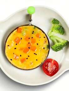 1/5件套鸡蛋模具，包括圆形、心形、星形、花形和老鼠形状，不锈钢鸡蛋模具，不粘鸡蛋锅模具，鸡蛋配件，一体式创意鸡蛋模具，三明治好帮手 - 厨房配件/实用厨房用具，送给姐妹的好礼物。 - 黑色 - 查看 7