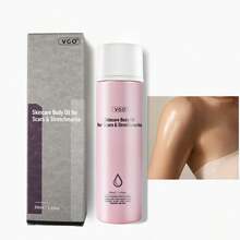 Aceite corporal VGO con vitamina E, aceite corporal para después de la ducha para mujer, hidratante ligero, no graso y de rápida absorción para cicatrices y estrías, hidratante para piel seca y sensible - Rosa Pálido - Ver 9