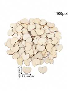 Natural Mini House Shaped Wood Pieces Christmas Wooden Ornaments Embellishment DIY Crafts New Year Xmas Party Decorations Navidad Noel Natal - Multicolor - View 15