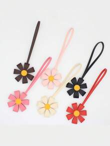Leather Floral Series 1pc Daisy & Sunflower Leather Phone Charm Can Be Used As Bag Charm Fresh & Elegant With Ring Holder And Phone Ring Spring Gift Party - Multicolor - View 3