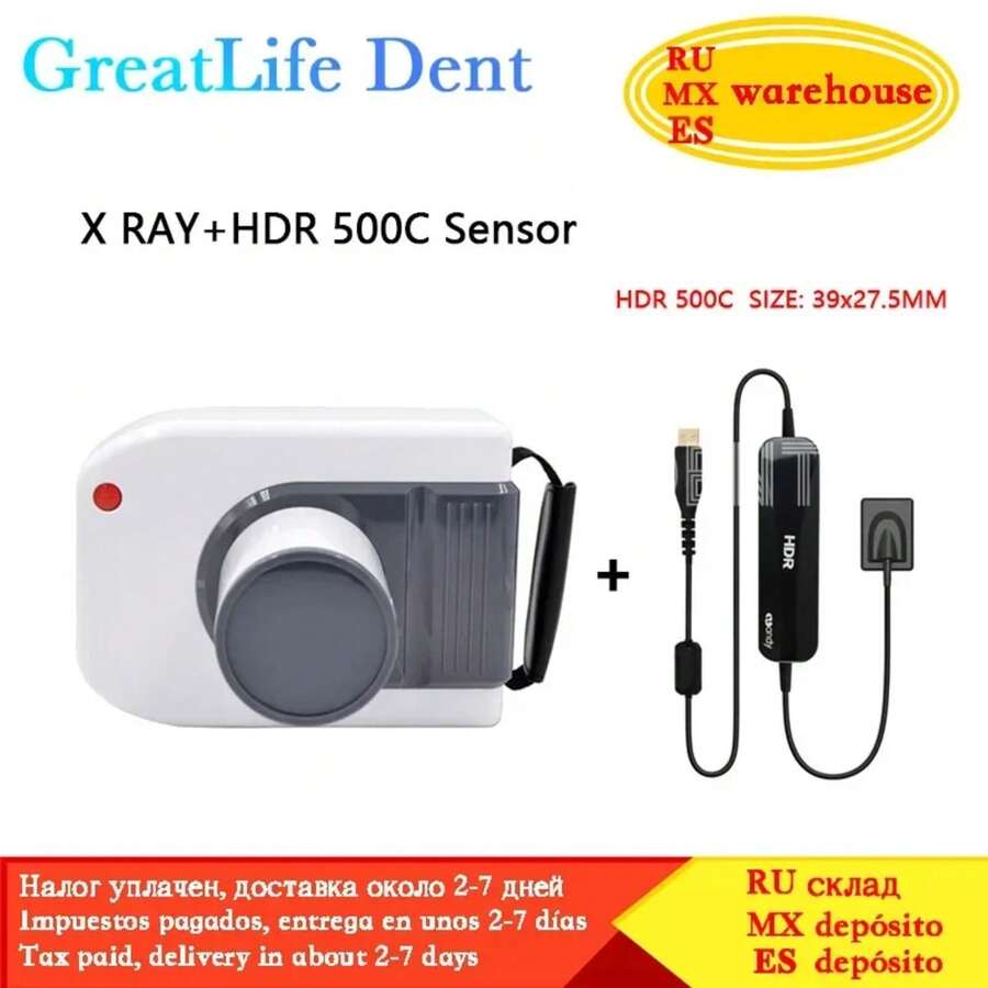 USA Mexico UK EU In Stock GreatLife Dental Hyperlight Portable Digital X-Ray RVG Sensor Machine System Rx Camera - X Ray2 HDR 500C - 查看 1