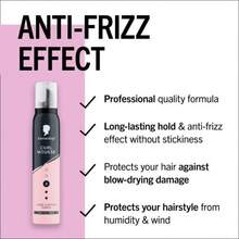 Mousse Volume 200ml, Hold Level 4, Hair Mousse For Fine Hair, Volumising Mousse That Prevents Blow-Dry Damage, Non-Sticky, Vegan Formula* - mousse xoăn - Xem 4