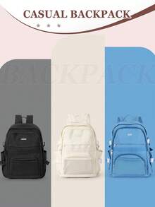 Ba lô laptop mới, phù hợp với máy tính xách tay 14-15.6 inch, unisex, nhẹ và bền, nhiều ngăn, dung tích lớn, lý tưởng cho sinh viên đại học, hoạt động ngoài trời, du lịch, leo núi, sử dụng hàng ngày, có ngăn đựng laptop, phù hợp cho công việc, kinh doanh và sinh viên, có 3 màu để lựa chọn. - Nhiều màu - Xem 10