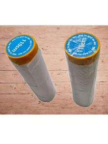 Folie de mascare pentru vopsire, folie plastică pentru pictor cu bandă de vopsire extra lată și cortină, utilizată pentru a acoperi pereți, ferestre, mașini și mobilier pentru protecție