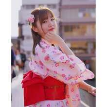 Womens Kimono Hairclip Yukata Flower Band Clip - Japanese Traditional Hair Accessories For Cosplay, Festivals, Parties - Yellow Flower - 如圖789 - 查看 4