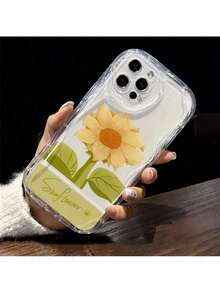 Funda de Teléfono Móvil Simple de Girasol Compatible con iPhone 17, 16, 15, 14, 13, 12, 11 y XS Max - Carcasa Protectora, Cubierta Resistente a Caídas,Diseño de Girasol,Cubierta Estética,Impreso con UV,Material Duradero,Accesorio Móvil,Entusiastas de la Naturaleza,Amantes de la Moda - Multicolor - Ver 7