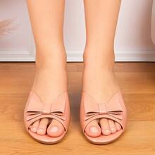 Women's Clog With Block Heel, Low, Comfortable, Evangelical, Summer Style, Round Toe, Comfortable - Krem - View 4