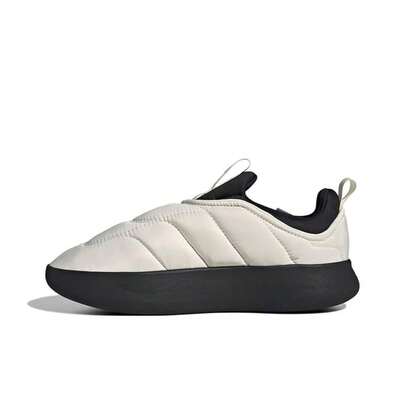 Adidas 阿迪达斯 Adipuff 舒适百搭防滑耐穿低帮休闲鞋，男女通用，米色
