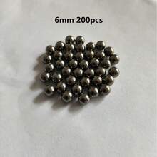 50/100/200/300/500个 6/7/8毫米弹弓狩猎射箭球高碳钢球精密抛光淬火