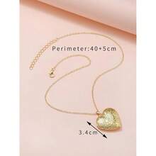 Collar con colgante de medallón con imagen brillante y colorida, collar vintage con patrón de flor grabada, diseño ovalado, redondo y en forma de corazón {Color_name: 5 - 5 - Ver 2