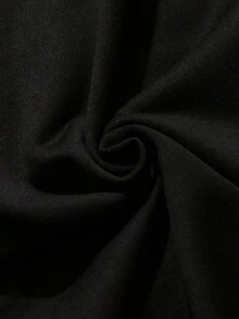 Manfinity Homme Men's Loose Fit T-Shirt With Embossed Lettering - Black 2 - View 6